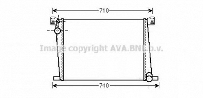AVA QUALITY COOLING bw2356 -  Радиатор, охлаждение двигателя